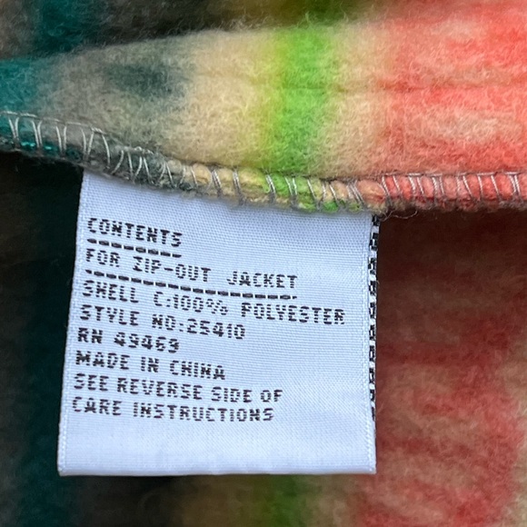 Mulberry Street Fleece Jacket Women’s S Striped Multicolor Zip Nordic Sweatshirt - Picture 7 of 12